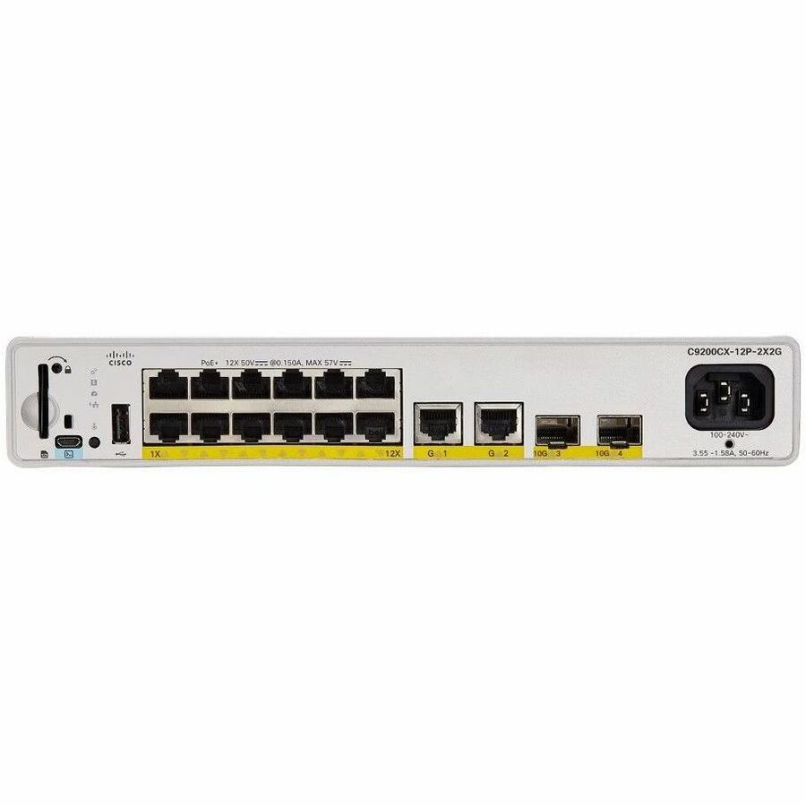 Cisco C9200CX-12P-2X2G-A Ethernet & Network Switches
