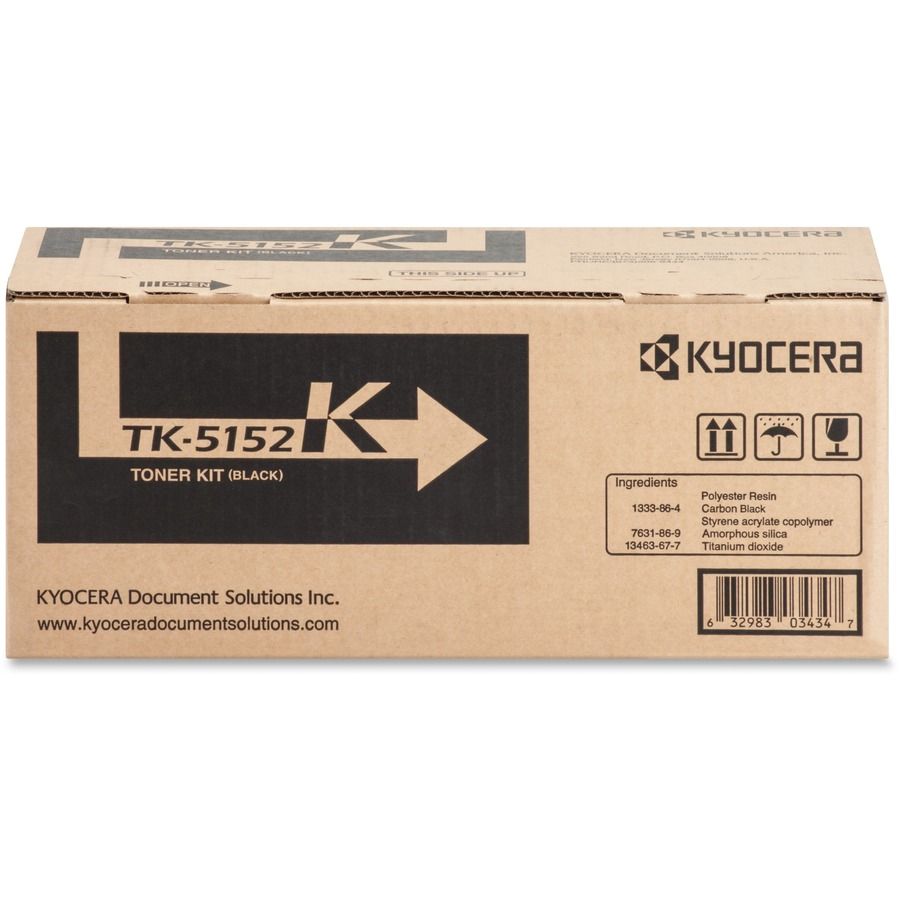 Kyocera TK-5152K Original Toner Cartridge - Laser - 12000 Pages - Black - 1 Each Kyocera TK-5152K Original Toner Cartridge - Laser - 12000 Pages - Black - 1 Each