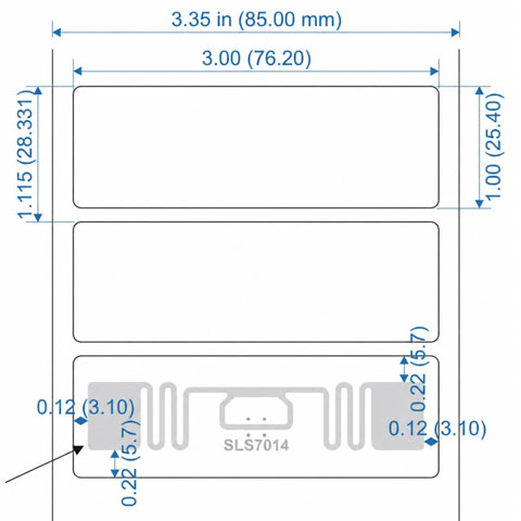 SLS RFID 10020480-7014-M730-SLS RFID Label