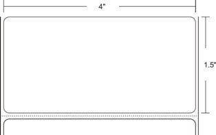 Zebra 10015786-R Barcode Label