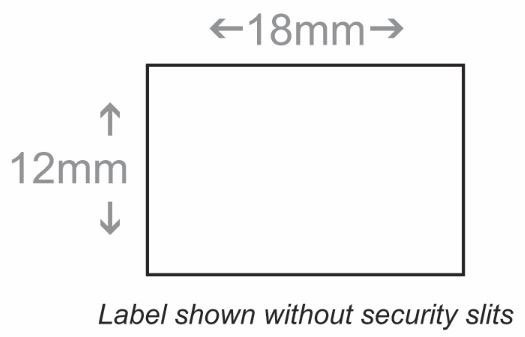 BCI LXK1812W-1RN-CS Labels