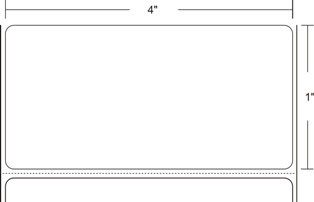 Monarch 900412 Barcode Label