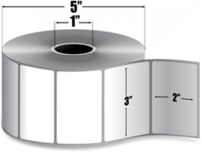 Zebra 10009529-R Barcode Label