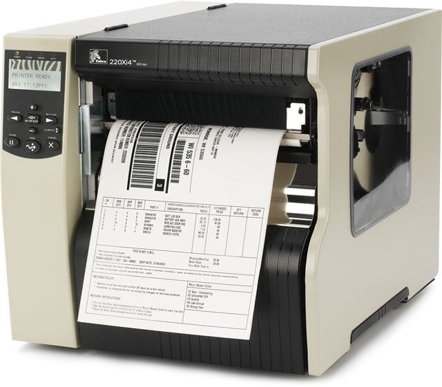 Zebra 220-801-00200 Barcode Label Printer