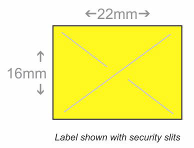BCI LXK2216Y-1PS-CS Labels