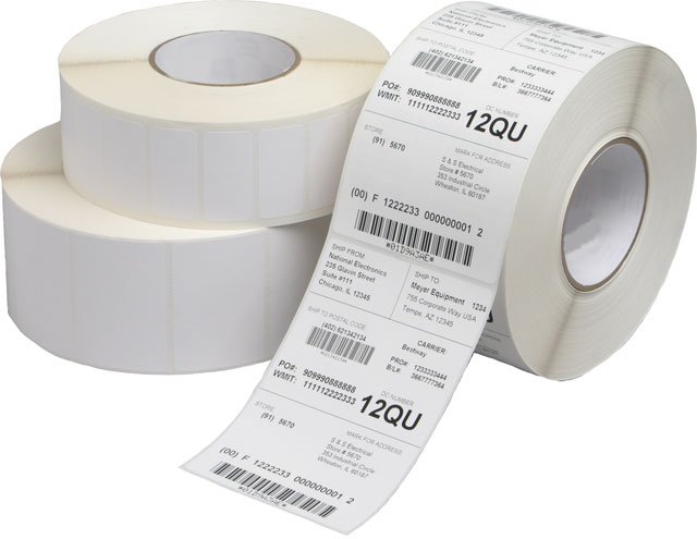 AirTrack® PP1BCI150100PBIPL-WHITE-1D-S-5 Barcode Label