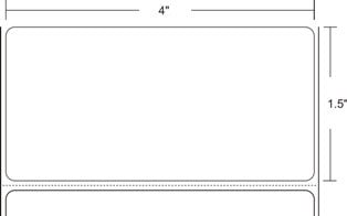 Zebra 10018339-R Barcode Label