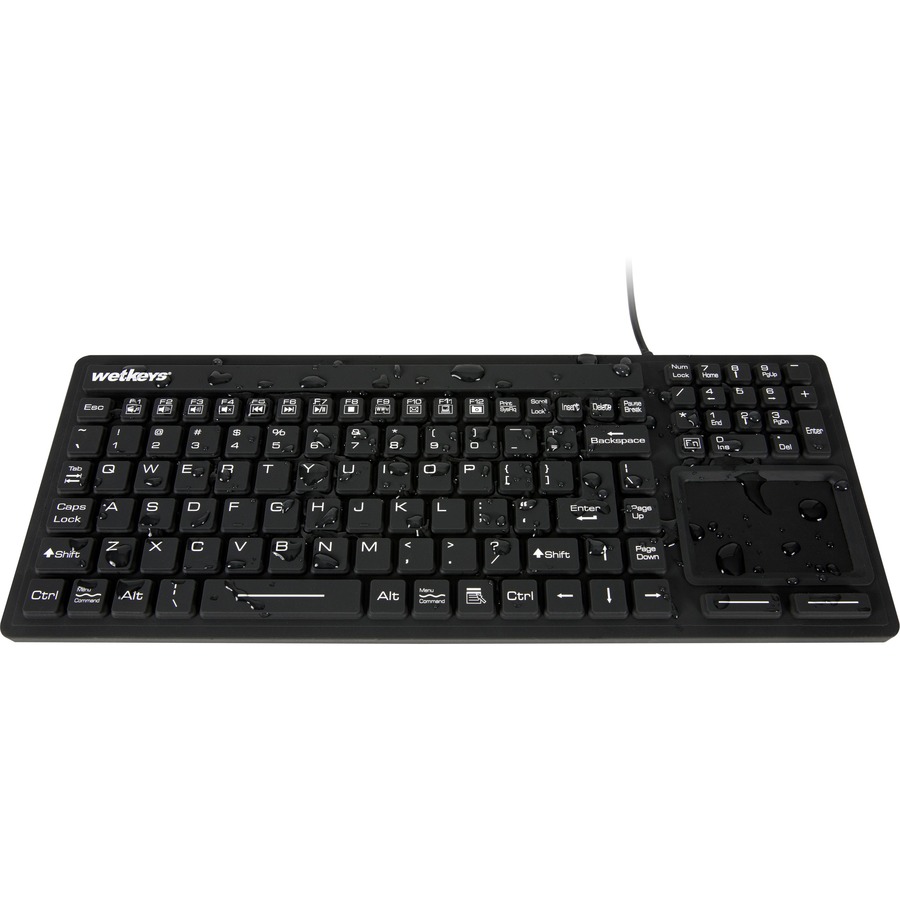 WetKeys Washable and Sanitype Medical Keyboards KBWKRC106T-BK Keyboards