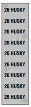 BCI WSH29 Labels