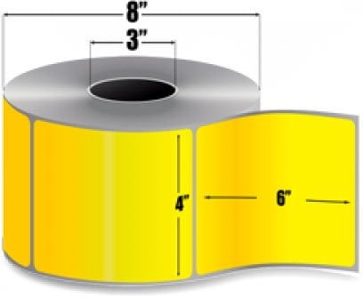 Zebra 10006208-1-R Barcode Label