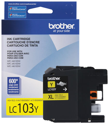 Brother LC103Y InkJet Cartridge