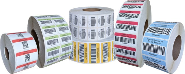 AirTrack® BCI100050PBAL-PURPLE-1D-1 Barcode Label