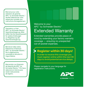 APC WBEXTWAR1YR-SP-02 Service Contract