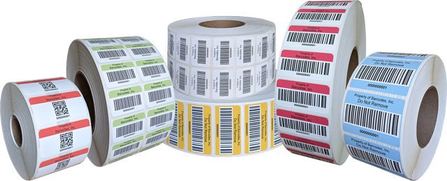 AirTrack® BCI100050PBAL-BLUE-1D-10 Barcode Label