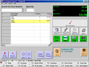 Cash register software discount