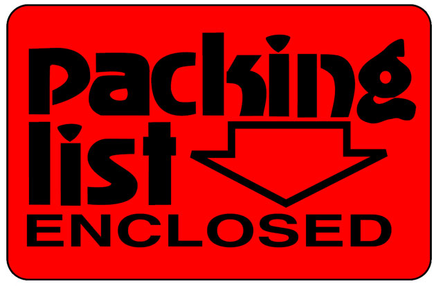 Caution CA43 Shipping Labels