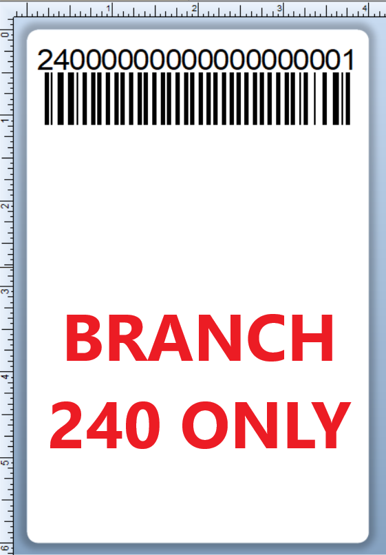 BCI DEXTER-4X6-LPN-240 Barcode Label