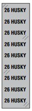 BCI WSH31 Labels