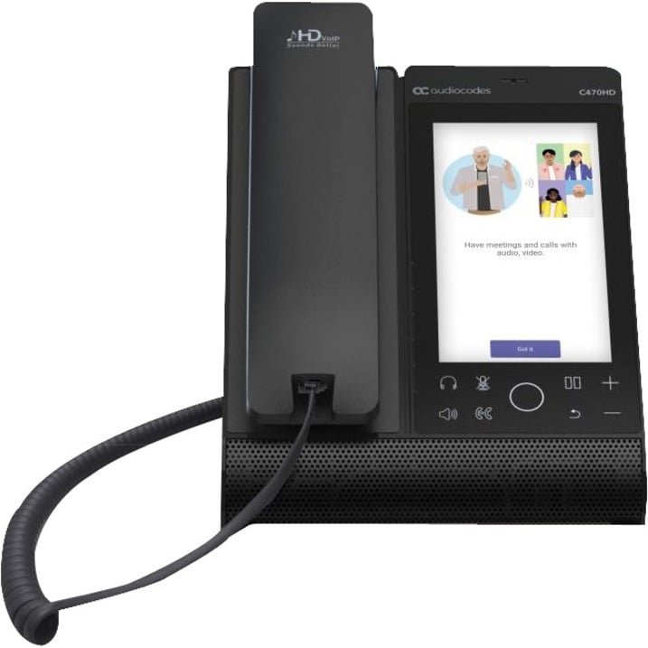 AudioCodes ZOOM-C470HDPS-DBW Desk Phone