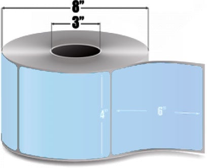 AirTrack® ATTFC-4-6-1000-BL Barcode Label