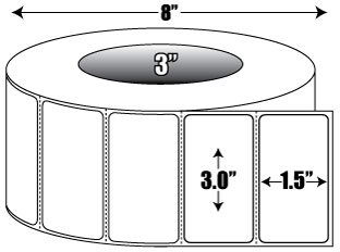 AirTrack® E08940-R-COMPATIBLE Barcode Label