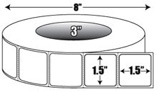 AirTrack® AiRT-15-15-3600-3-R Barcode Label