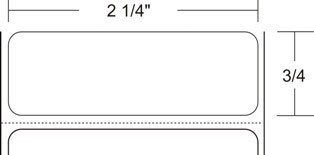 Zebra 10009524-R Barcode Label