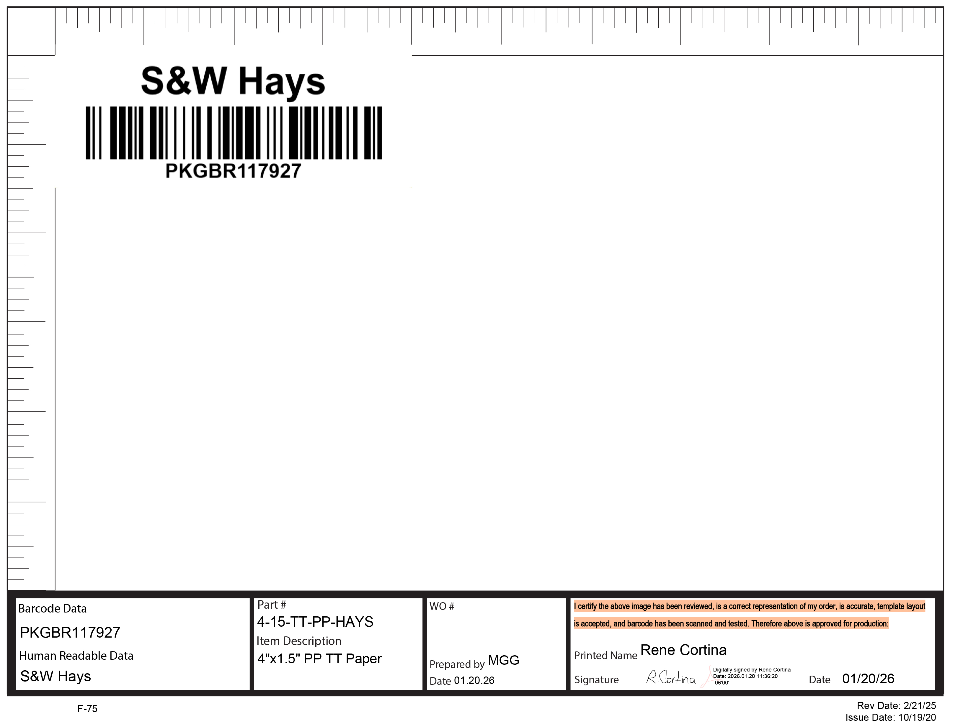 BCI 15-4-TT-PP-HAYS Labels