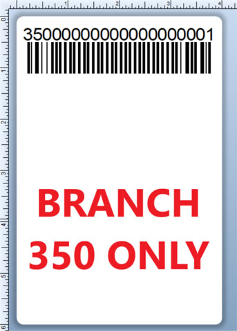 BCI DEXTER-4X6-LPN-350 Barcode Label