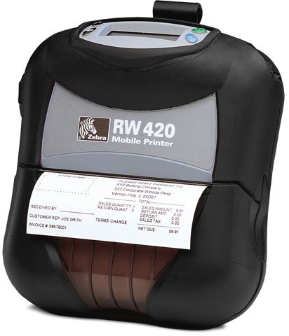 Zebra PZ420BT Portable Barcode Printer