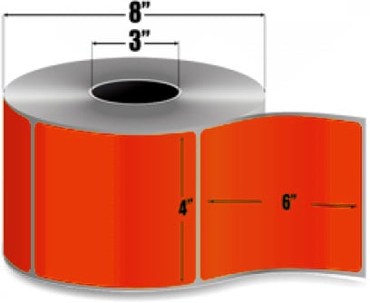 AirTrack® ATTFC-4-6-1000-OR-R Barcode Label