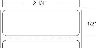 Zebra 10010040-R Barcode Label