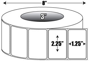 Zebra 72283-R Barcode Label
