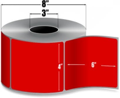 Zebra 10006208-5-R Barcode Label
