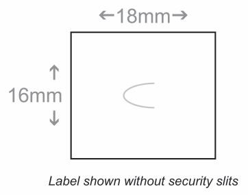 BCI LSA1618W-1RN-SL Labels