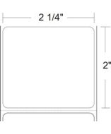 AirTrack® 2.25x2 DT-P 1inch core Barcode Label