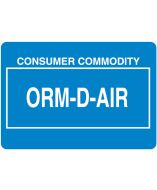 Other Regulated Material Barcode Label ORM O35 Shipping Labels