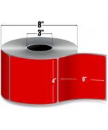 AirTrack® 4x6TT-P-FL-185 Red Barcode Label