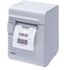 EPSONレシートプリンタ TM-L90(LAN/58mm)ホワイト Epson TM-L90 Printer - Barcodesinc.com