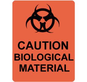 Warning Biohazard Shipping Labels