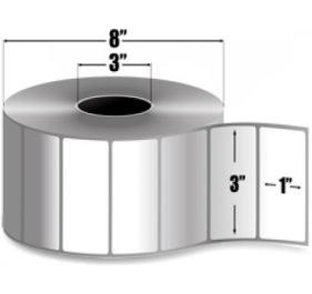 BCI 3x1 TT-NP Polyester-Roll Labels