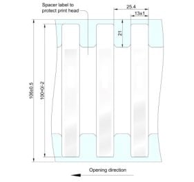 Zebra Silverline Slim II RFID Inlay