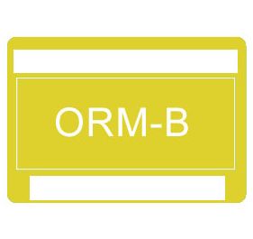 Other Regulated Material ORM-B Shipping Labels
