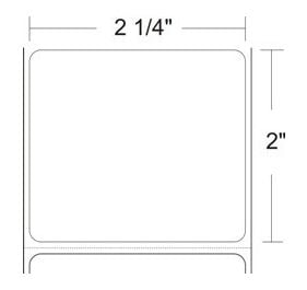 AirTrack® 2.25x2 DT-P 1inch core Barcode Label