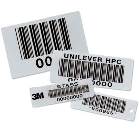 BCI Teflon Coated Metal Bar Code Nameplates Barcode Label
