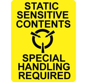 Warning A5 Shipping Labels