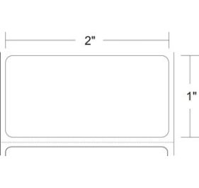 AirTrack® 2x1 DT-P 1inch core Barcode Label