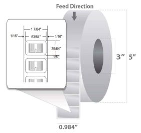 Zebra 10026628 Barcode Label