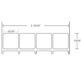 Zebra 10007446-R Barcode Label