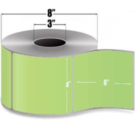 AirTrack® ATTFC-4-6-1000-GR-R Barcode Label
